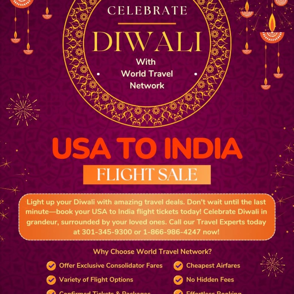 USA to India Flights | Festive Flight Fares